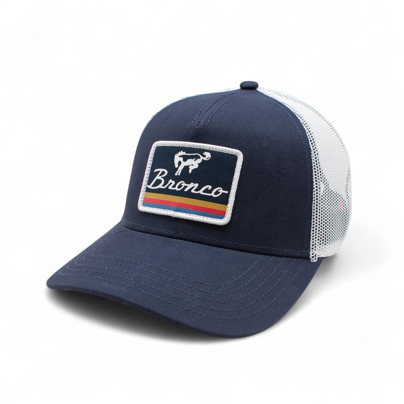 AMERICAN NEEDLE Officially Licensed Ford Bronco Valin Adjustable Trucker Hat Navy Blue/White - Image 1